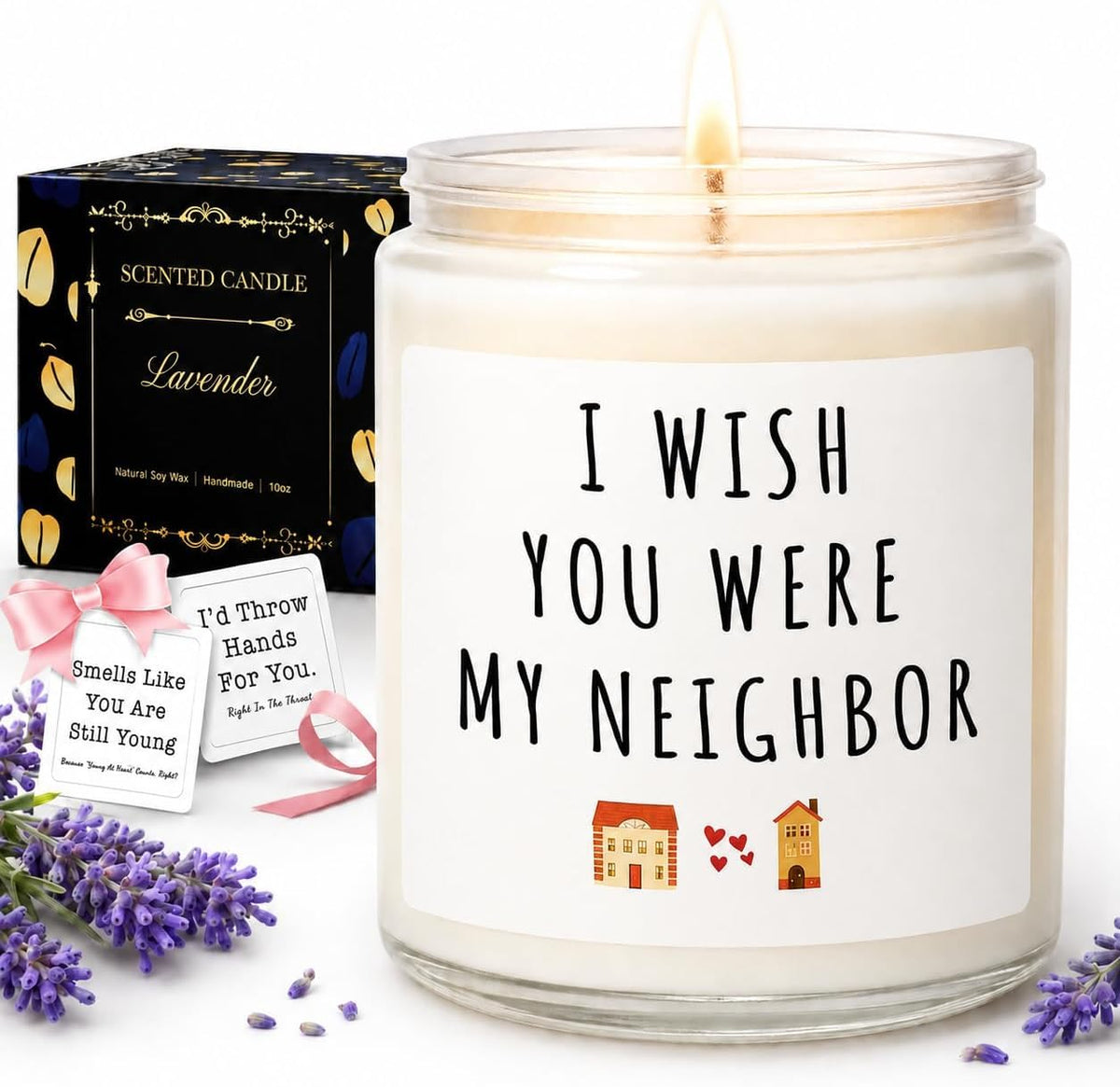 Gifts for Women, Birthday Gifts for Women, Unique Friendship Gift for Womens, Best Friend, Her, Sister, Bestie, Girlfriend, Mom, Funny Scented Candle with Replaceable Stickers