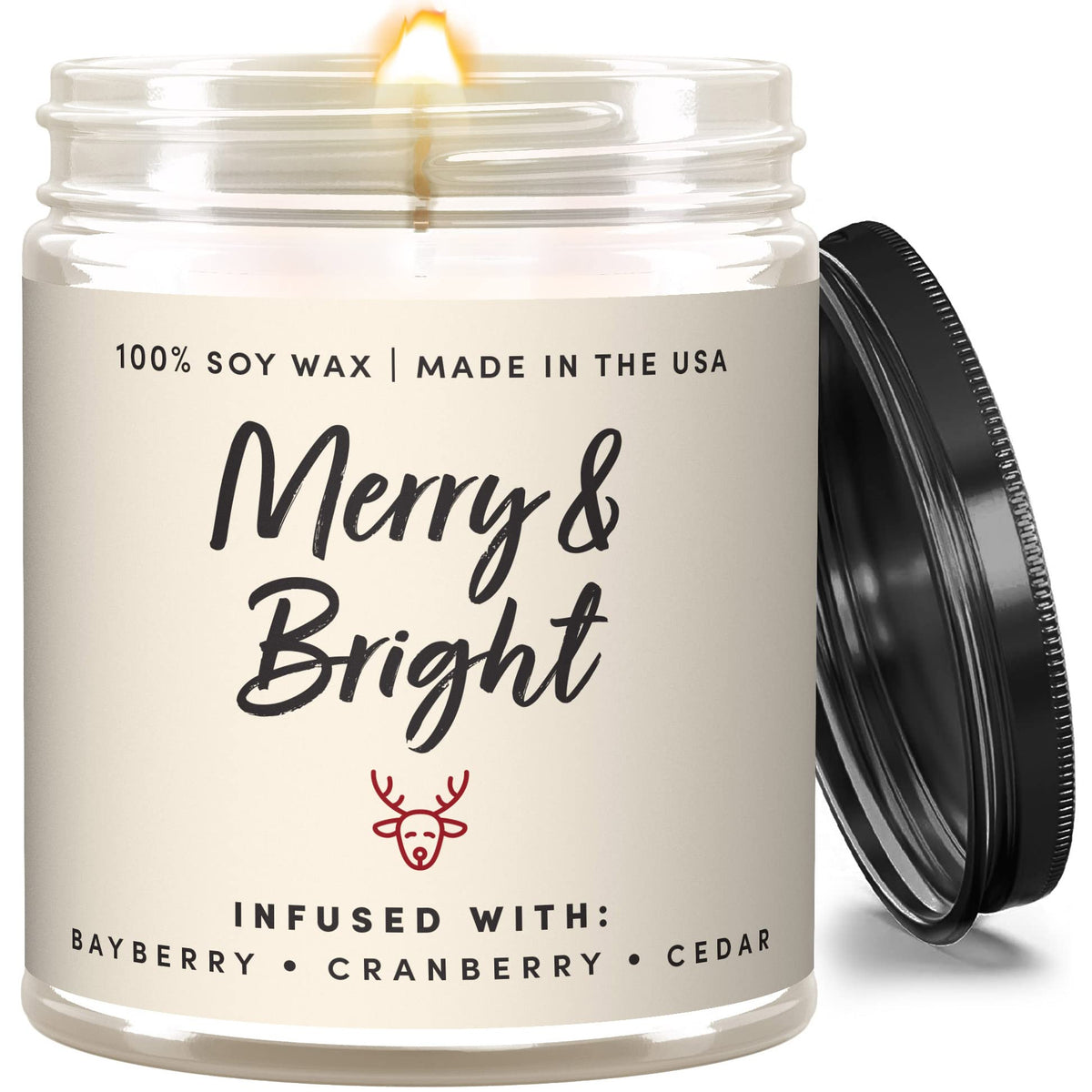 Wax & Wit Pumpkin Spice Fall Candles for Home, 9 oz Scented Soy Jar