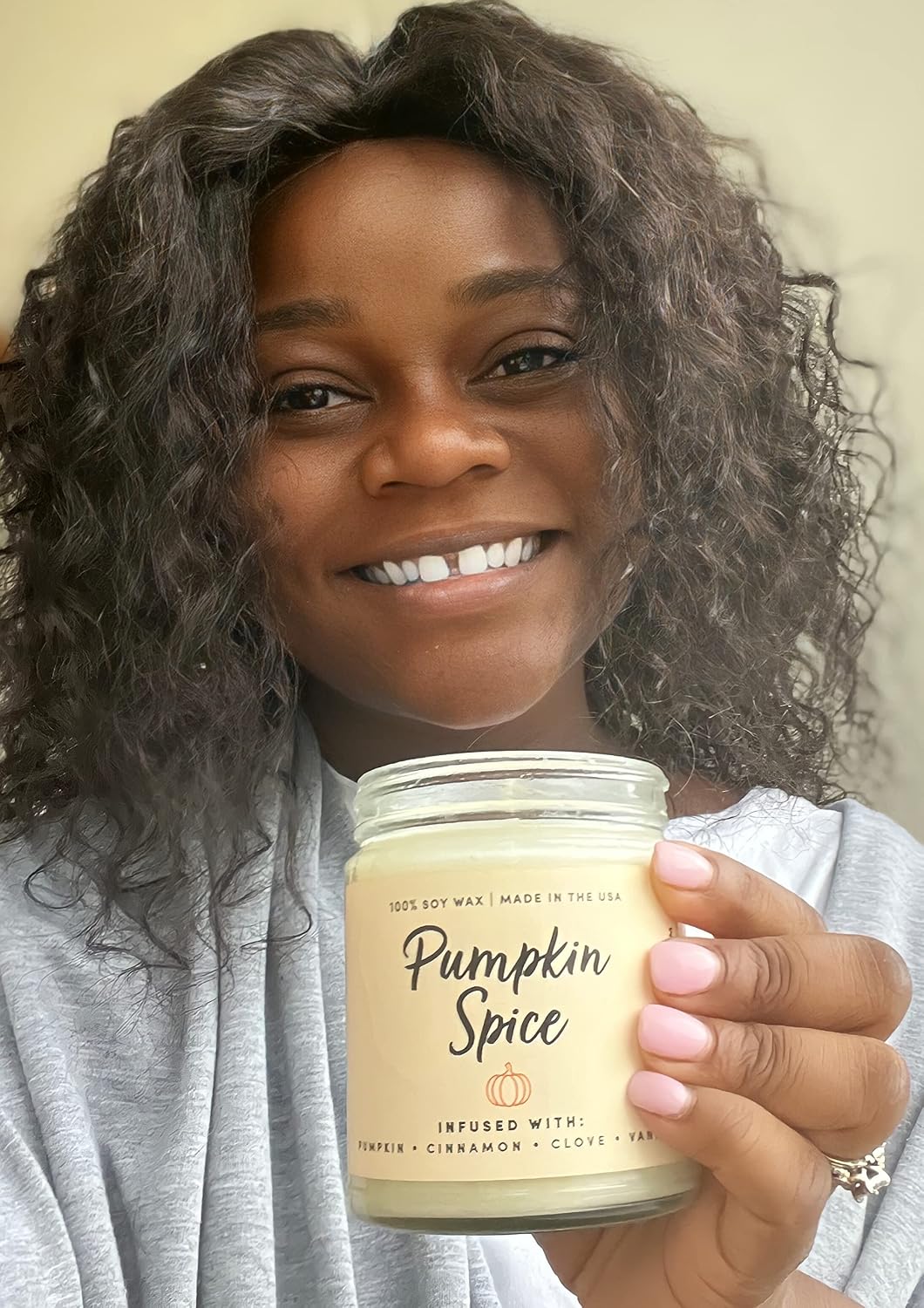 Wax & Wit Pumpkin Spice Fall Candles for Home, 9 oz Scented Soy Jar